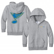 Toddler St. Louis Blues Chad & Jake Heather Gray Full-Zip Sweatshirt