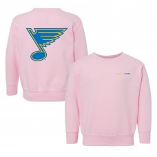 Toddler St. Louis Blues Chad & Jake Pink Pullover Sweatshirt