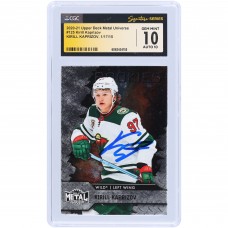 Kirill Kaprizov Minnesota Wild Autographed 2020-21 Upper Deck Metal Universe #125 CGC Fanatics Witnessed Authenticated 10/10 Rookie Card