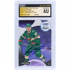 Kirill Kaprizov Minnesota Wild Autographed 2023-24 Upper Deck Synergy Light Up the Night #LN-KK #/899 CGC Fanatics Witnessed Authenticated Card