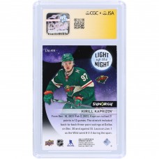 Kirill Kaprizov Minnesota Wild Autographed 2023-24 Upper Deck Synergy Light Up the Night #LN-KK #/899 CGC Fanatics Witnessed Authenticated Card