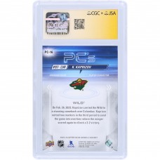 Kirill Kaprizov Minnesota Wild Autographed 2023-24 Upper Deck Series 2 PCs #PC-16 CGC Fanatics Witnessed Authenticated 10/10 Card