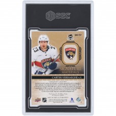Carter Verhaeghe Florida Panthers Autographed 2023-24 Upper Deck The Cup Signature Materials Dual-Color Relic #SM-CV #48/99 SGC Authenticated 8.5 Card