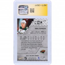 Kirill Kaprizov Minnesota Wild Autographed 2020-21 Upper Deck Metal Universe #125 CGC Fanatics Witnessed Authenticated 9/10 Rookie Card