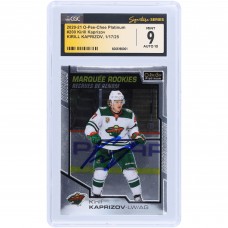 Kirill Kaprizov Minnesota Wild Autographed 2020-21 Upper Deck O-Pee-Chee Platinum Marquee Rookies #200 CGC Fanatics Witnessed Authenticated 9/10 Rookie Card