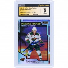 Kirill Kaprizov Minnesota Wild Autographed 2020-21 Upper Deck O-Pee-Chee Platinum Marquee Rookies Sunset #200 CGC Fanatics Witnessed Authenticated 9/10 Rookie Card