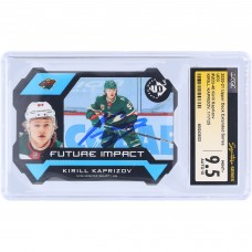 Kirill Kaprizov Minnesota Wild Autographed 2020-21 Upper Deck Extended Series Future Impact #UD3-40 #/1000 CGC Fanatics Witnessed Authenticated 9.5/10 Rookie Card