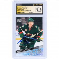 Kirill Kaprizov Minnesota Wild Autographed 2020-21 Upper Deck Series 2 Young Guns #451 CGC Fanatics Witnessed Authenticated 9.5/10 Rookie Card