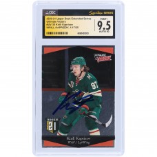 Kirill Kaprizov Minnesota Wild Autographed 2020-21 Upper Deck Extended Series Ultimate Victory #UV-35 CGC Fanatics Witnessed Authenticated 9.5/10 Rookie Card