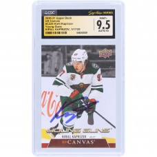 Kirill Kaprizov Minnesota Wild Autographed 2020-21 Upper Deck Series 2 Young Guns Canvas #C225 CGC Fanatics Witnessed Authenticated 9.5/10 Rookie Card