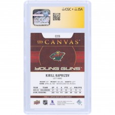 Kirill Kaprizov Minnesota Wild Autographed 2020-21 Upper Deck Series 2 Young Guns Canvas #C225 CGC Fanatics Witnessed Authenticated 9.5/10 Rookie Card