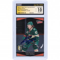 Kirill Kaprizov Minnesota Wild Autographed 2020-21 Upper Deck Extended Series Ultimate Victory #UV-35 CGC Fanatics Witnessed Authenticated 10/10 Rookie Card