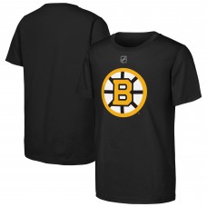 Подростковая Boston Bruins Outerstuff Black Primary Logo T-Shirt