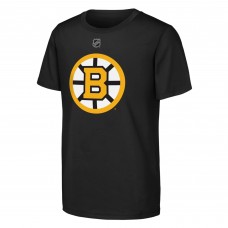 Подростковая Boston Bruins Outerstuff Black Primary Logo T-Shirt