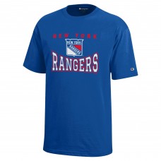 Подростковая New York Rangers Champion Blue Graphic T-Shirt