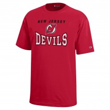 Подростковая New Jersey Devils Champion Red Graphic T-Shirt Подростковая New Jersey Devils Champion Red Graphic T-Shirt