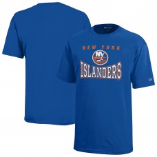 Подростковая New York Islanders Champion Blue Graphic T-Shirt Подростковая New York Islanders Champion Blue Graphic T-Shirt