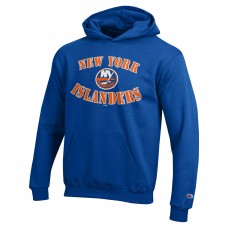 Подростковая New York Islanders Champion Blue Fleece Powerblend Hoodie