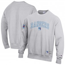 New York Rangers Champion Gray Reverse Weave Fleece Sweatshirt New York Rangers Champion Gray Reverse Weave Fleece Sweatshirt