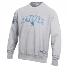 New York Rangers Champion Gray Reverse Weave Fleece Sweatshirt New York Rangers Champion Gray Reverse Weave Fleece Sweatshirt