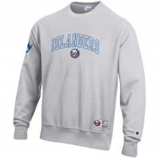 New York Islanders Champion Gray Reverse Weave Fleece Sweatshirt