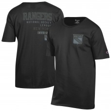 New York Rangers Champion Black Tonal T-Shirt New York Rangers Champion Black Tonal T-Shirt