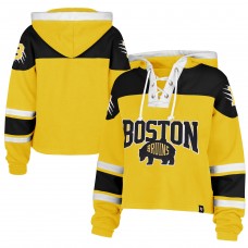 Толстовка Женская Boston Bruins 47 Gold 2026 NHL Stadium Series Cropped Lacer