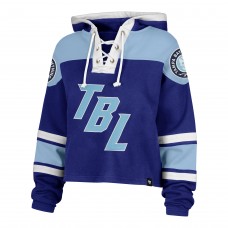 Толстовка Женская Tampa Bay Lightning 47 Blue 2026 NHL Stadium Series Cropped Lacer