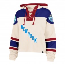 Женская New York Rangers 47 Cream 2026 NHL Winter Classic Cropped Superior Lacer Hoodie Женская New York Rangers 47 Cream 2026 NHL Winter Classic Cropped Superior Lacer Hoodie