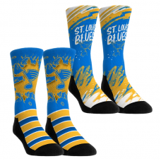 Подростковая St. Louis Blues Rock Em Socks Blue Ice Breaker Two-Pack Crew Socks Set