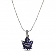 Toronto Maple Leafs The GLD Shop 14K White Gold Logo Pendant & 20 Tennis Chain