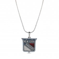 New York Rangers GLD 14K White Gold Logo Pendant & 20 Tennis Chain New York Rangers GLD 14K White Gold Logo Pendant & 20 Tennis Chain