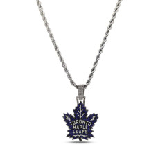 Кулон Toronto Maple Leafs GLD 14K White Gold Logo & 20" Rope Chain Кулон Toronto Maple Leafs GLD 14K White Gold Logo & 20" Rope Chain