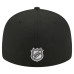 Бейсболка Los Angeles Kings New Era Black Freedom Pre-Curved 59FIFTY