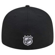 Бейсболка Boston Bruins New Era Black Freedom Pre-Curved 59FIFTY