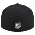 Бейсболка Boston Bruins New Era Black Freedom Pre-Curved 59FIFTY