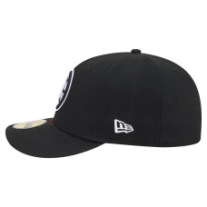 Бейсболка Boston Bruins New Era Black Freedom Pre-Curved 59FIFTY