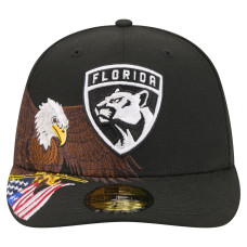 Бейсболка Florida Panthers New Era Black Freedom Pre-Curved 59FIFTY