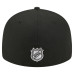 Бейсболка New York Rangers New Era Black Freedom Pre-Curved 59FIFTY
