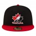 Бейсболка Hockey Canada New Era Black/Red 2-Tone 59FIFTY