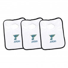 Малышам St. Louis Blues Chad & Jake Primary Three-Pack Personalized Burp Cloth Set