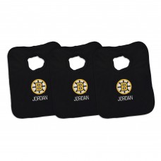 Малышам Boston Bruins Chad & Jake Primary Three-Pack Personalized Burp Cloth Set