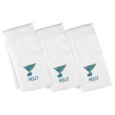 Малышам St. Louis Blues Chad & Jake Primary Three-Pack Personalized Burp Cloth Set