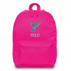 St. Louis Blues Chad & Jake Pink Primary Personalized Backpack