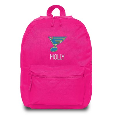 St. Louis Blues Chad & Jake Pink Primary Personalized Backpack