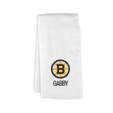 Малышам Boston Bruins Chad & Jake Primary Personalized Burp Cloth