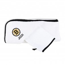 Малышам Boston Bruins Chad & Jake Primary Personalized Hooded Towel & Mitt Set