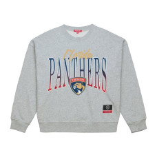Женская свитшот Florida Panthers Mitchell & Ness Heather Gray Hockey Night Женская свитшот Florida Panthers Mitchell & Ness Heather Gray Hockey Night