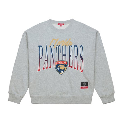 Женская свитшот Florida Panthers Mitchell & Ness Heather Gray Hockey Night