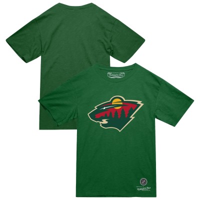 Футболка Minnesota Wild Mitchell & Ness Green Heritage